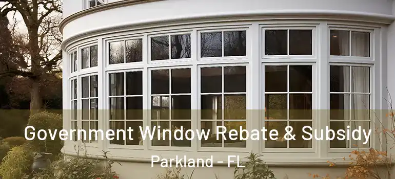  Government Window Rebate & Subsidy Parkland - FL