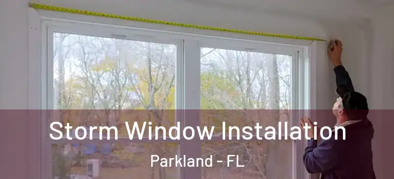  Storm Window Installation Parkland - FL